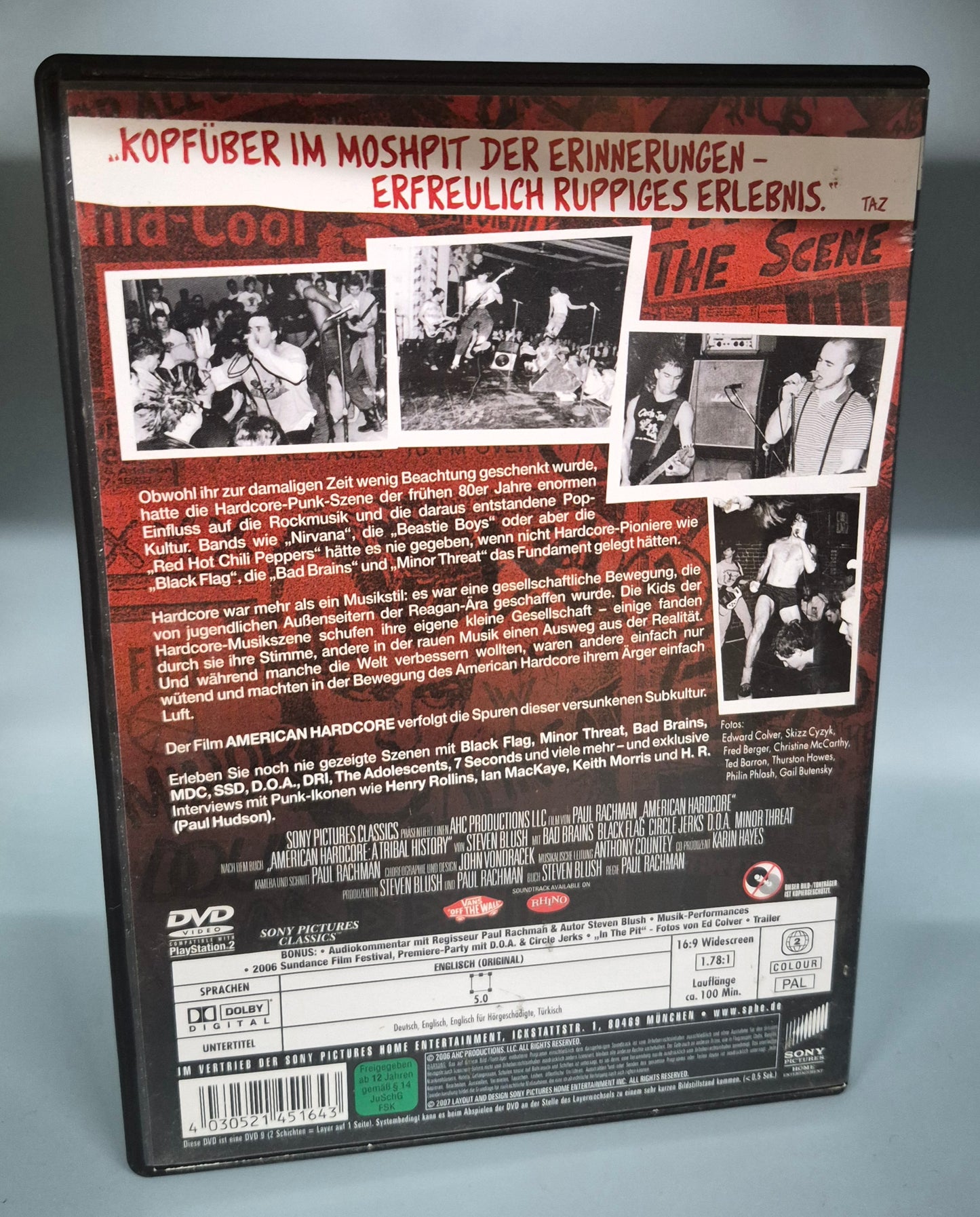 "AMERICAN HARDCORE" DVD