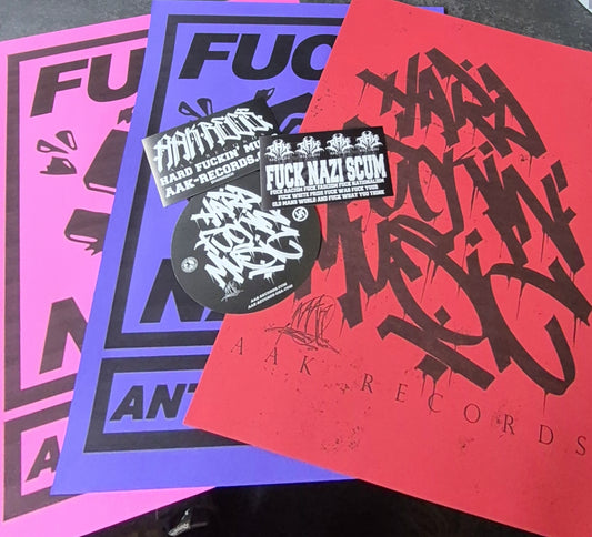 [VINYL OUTDOOR STICKER PACK] “FUCK NAZI SCUM”